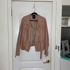 Pink Maurice faux leather jacket